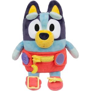 Bluey Care and Cuddle Soft Baby Toy Plush, 11”, Interactive Electronic Baby Plush Toy with 10 Different Sounds, Cuddly Soft Toys for Ages 3+(Dress & Play Baby Bluey)