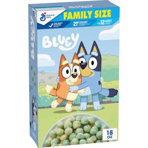 Bluey Cereal, Crispy Corn Cereal Puffs, Made with Whole Grain, 12 oz(18 Ounce (Pack of 1))