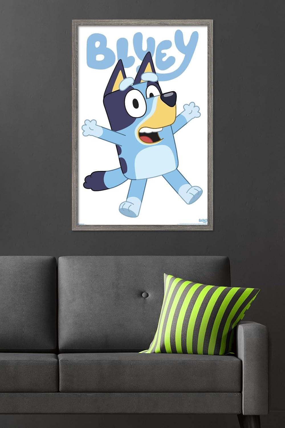 imageBluey Bluey Feature Series Wall Poster 19L x 13W Premium Unframed VersionBarnwood Framed Version