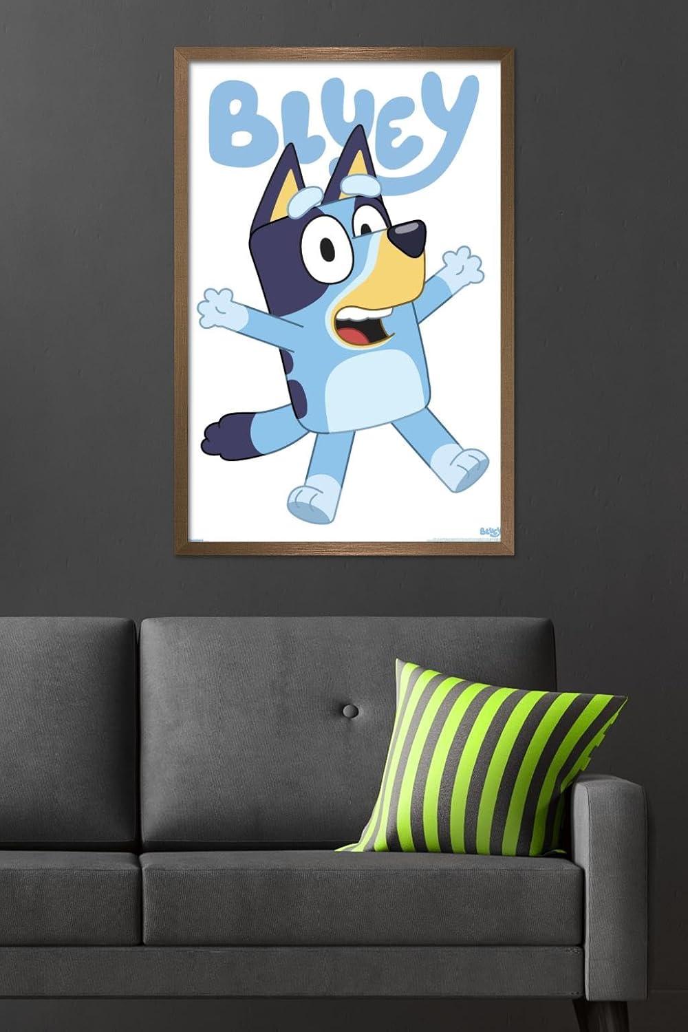 imageBluey Bluey Feature Series Wall Poster 19L x 13W Premium Unframed VersionBronze Framed Version