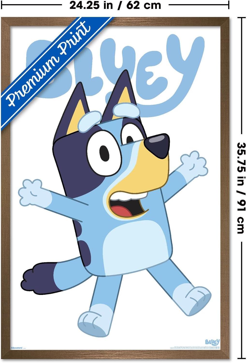 imageBluey Bluey Feature Series Wall Poster 19L x 13W Premium Unframed VersionBronze Framed Version