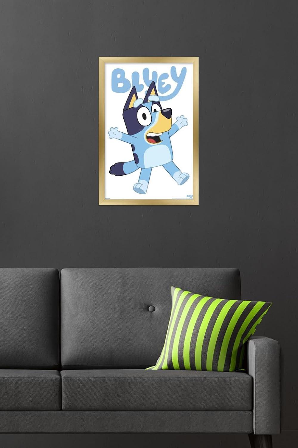 imageBluey Bluey Feature Series Wall Poster 19L x 13W Premium Unframed VersionGold Framed Version