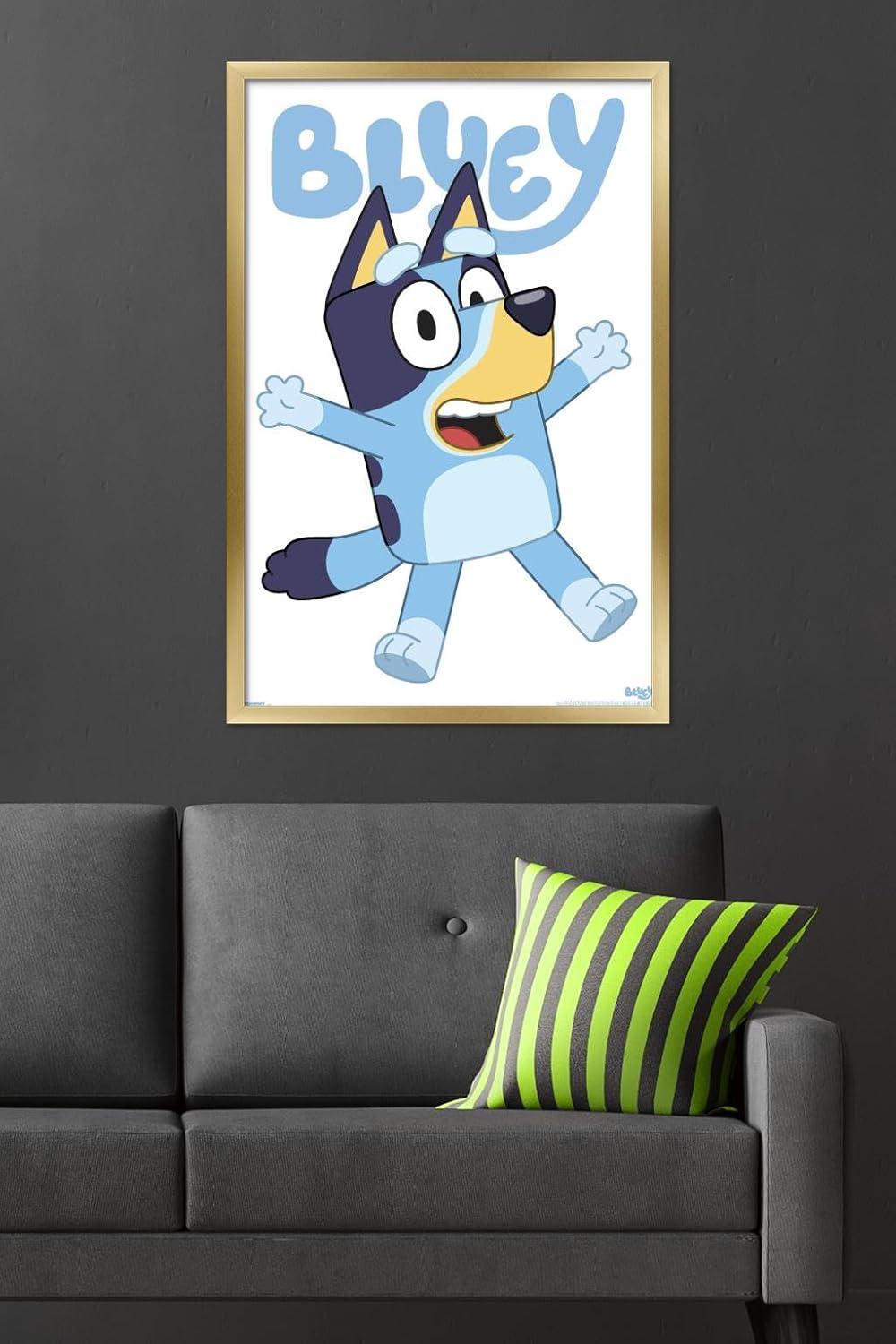 imageBluey Bluey Feature Series Wall Poster 19L x 13W Premium Unframed VersionGold Framed Version
