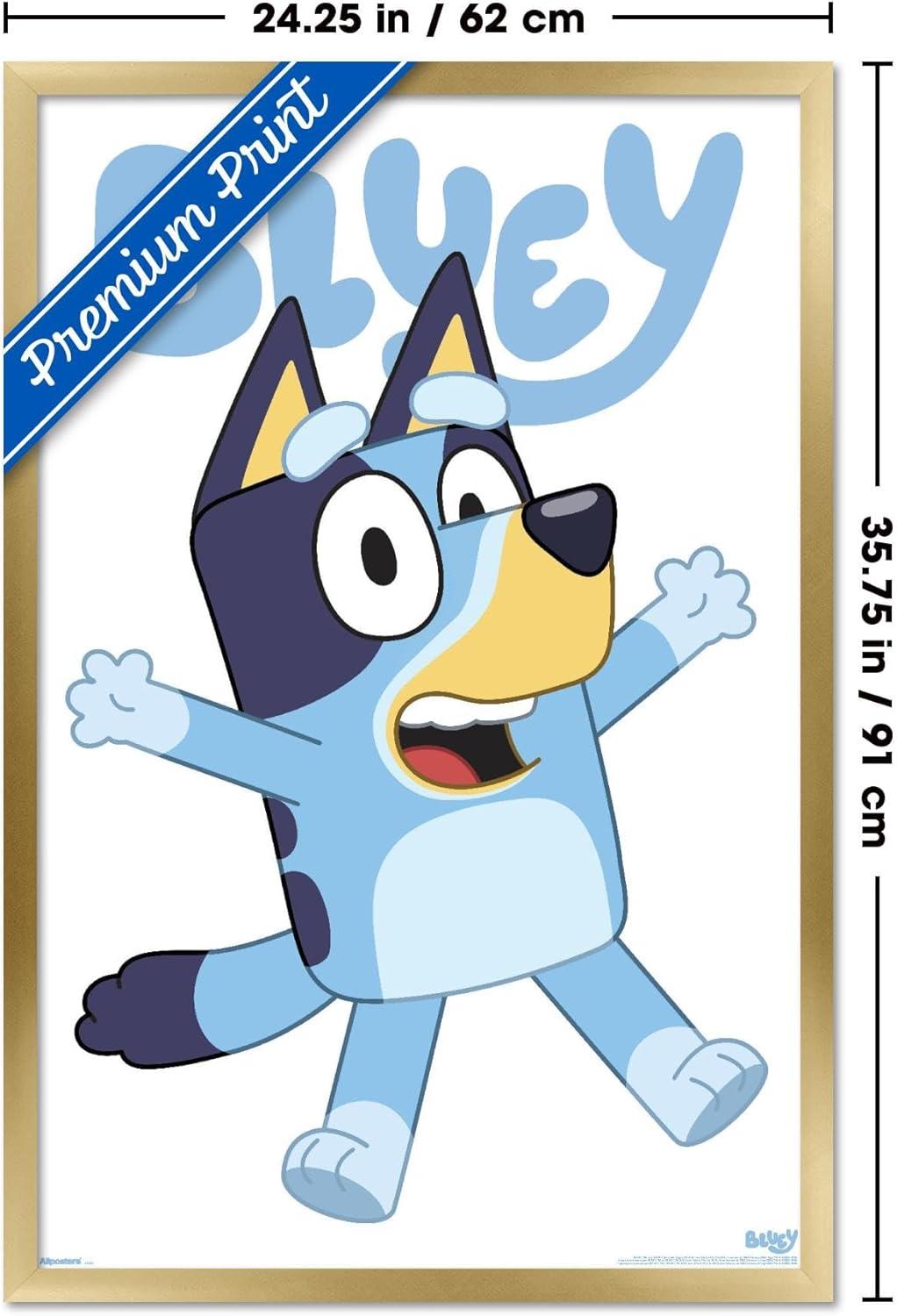 imageBluey Bluey Feature Series Wall Poster 19L x 13W Premium Unframed VersionGold Framed Version