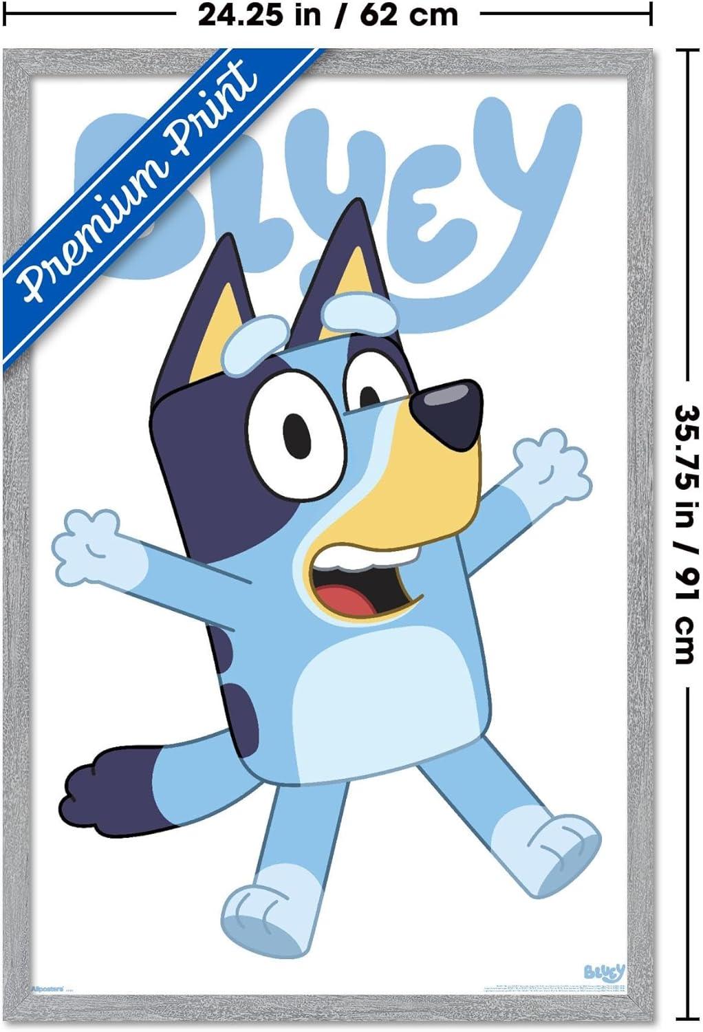 imageBluey Bluey Feature Series Wall Poster 19L x 13W Premium Unframed VersionGray Framed Version