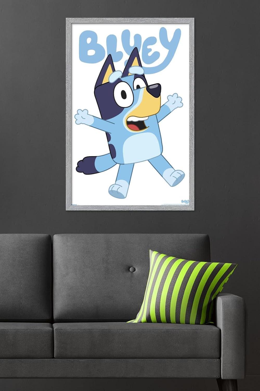 imageBluey Bluey Feature Series Wall Poster 19L x 13W Premium Unframed VersionGray Framed Version