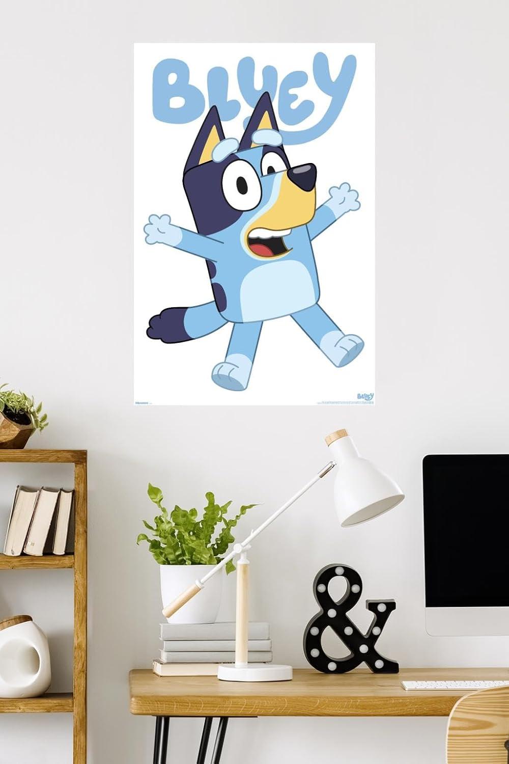 imageBluey Bluey Feature Series Wall Poster 224L x 147W Barnwood Framed VersionPremium Unframed Version