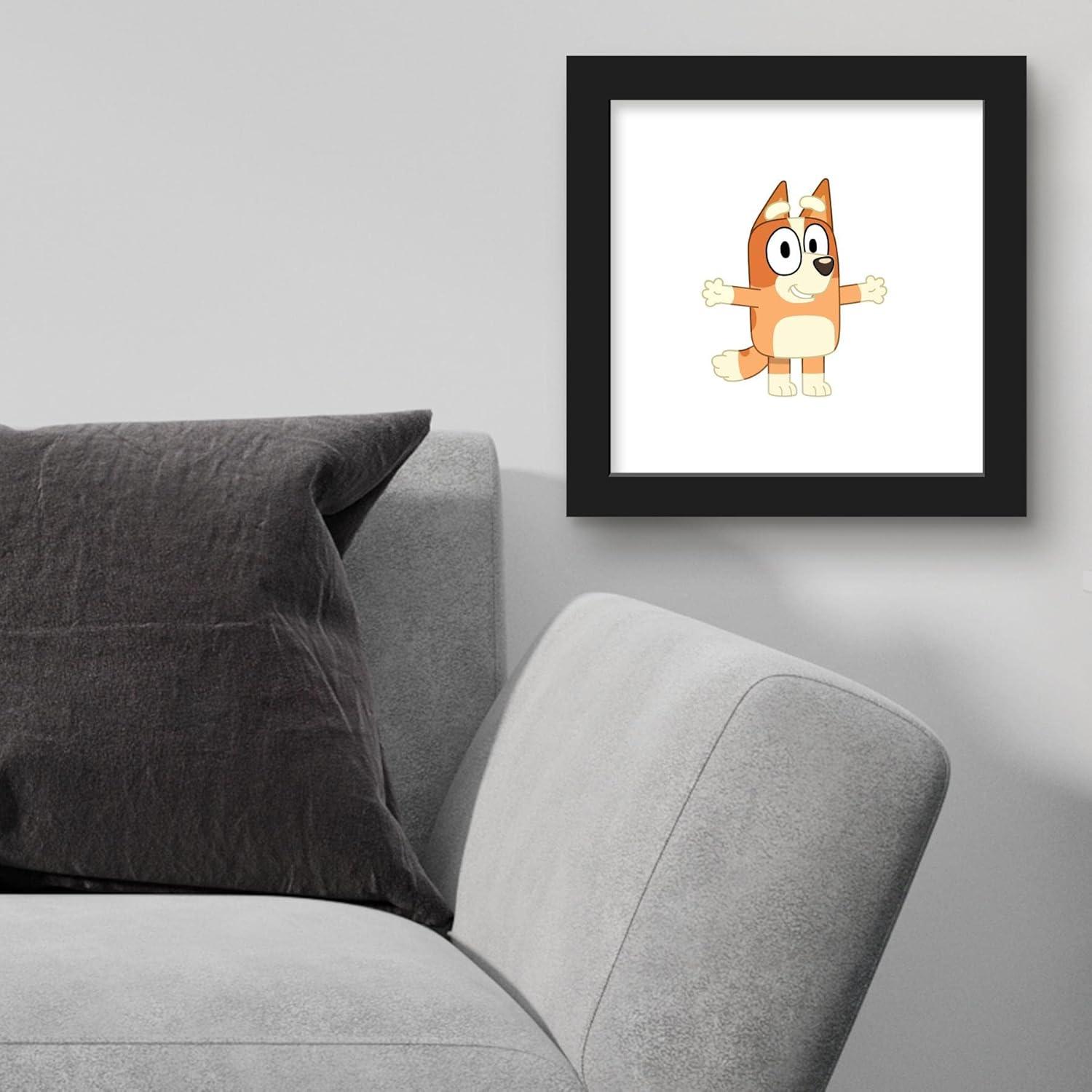 imageGallery Pops Bluey Bingo Wall Art White Framed Version 12 x 12Black Framed Version