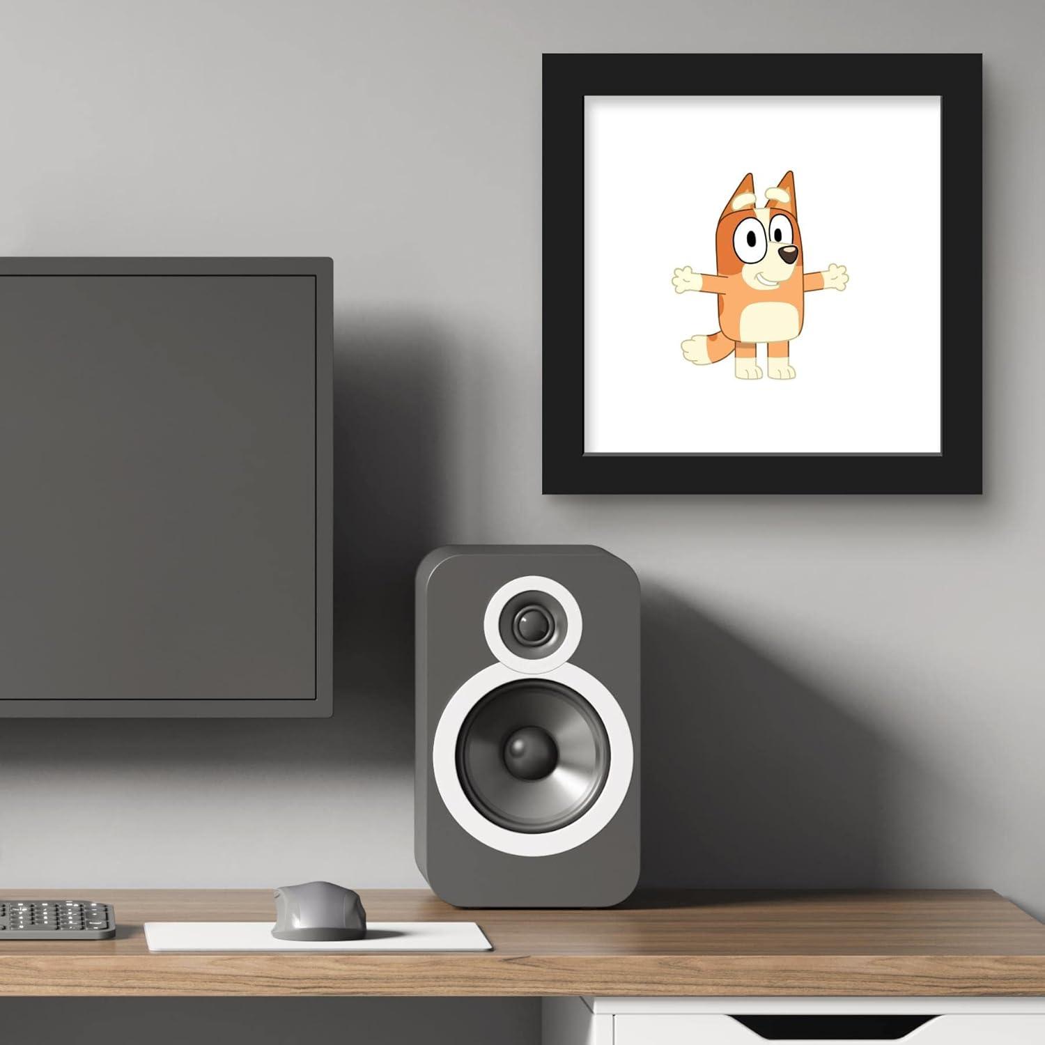 imageGallery Pops Bluey Bingo Wall Art White Framed Version 12 x 12Black Framed Version