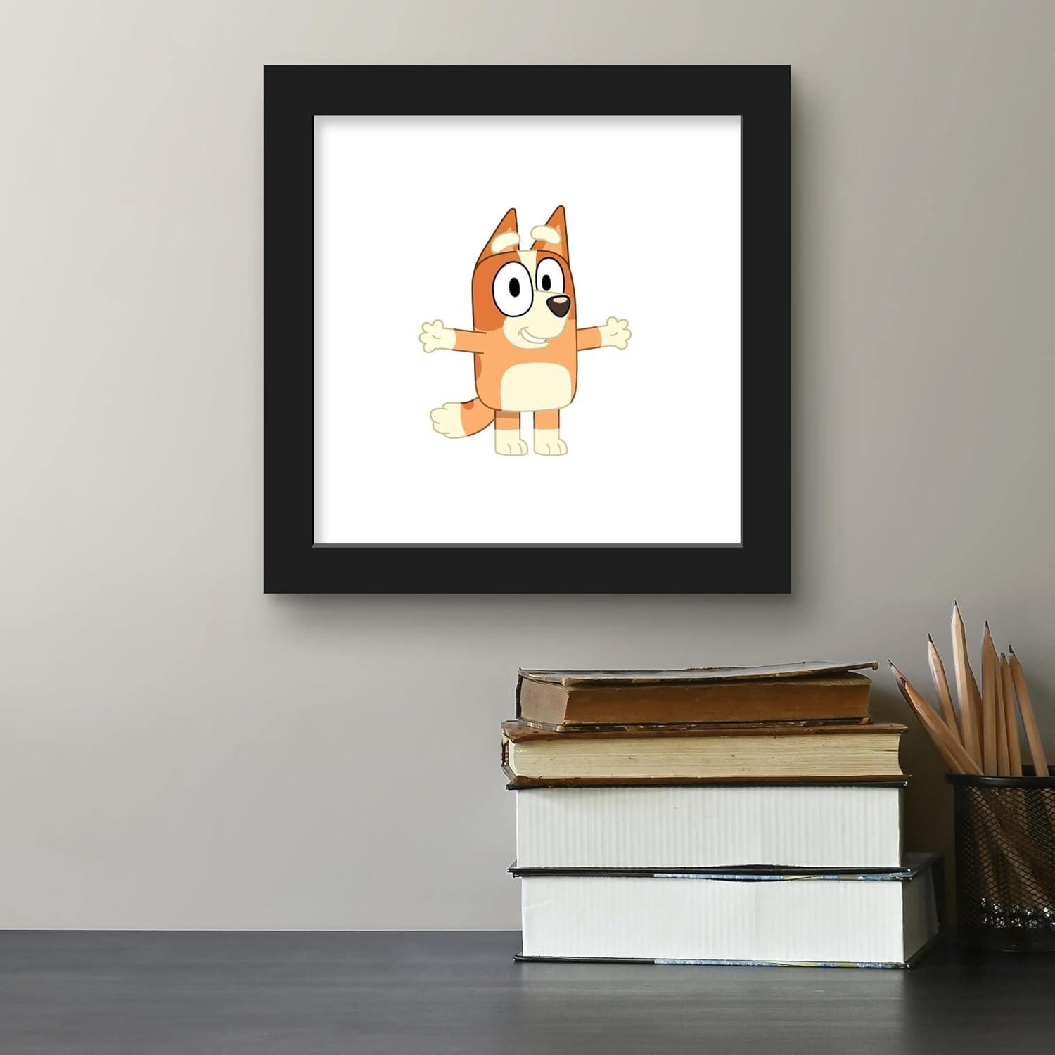 imageGallery Pops Bluey Bingo Wall Art White Framed Version 12 x 12Black Framed Version