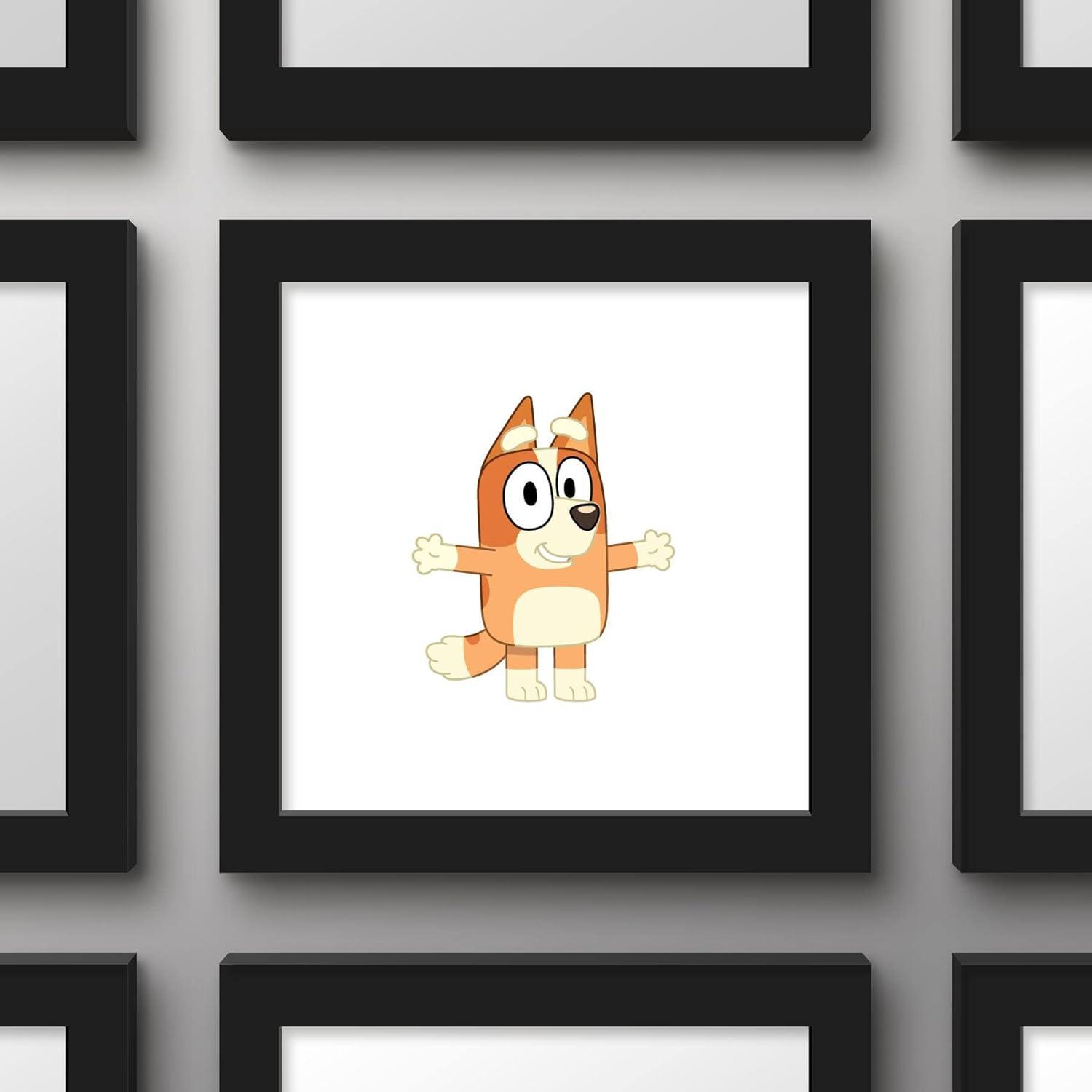 imageGallery Pops Bluey Bingo Wall Art White Framed Version 12 x 12Black Framed Version