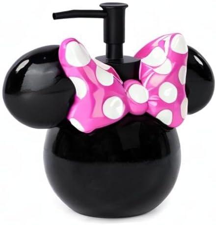 imageJay Franco Bluey Soap Dispenser Blue Kids Bathroom Accessory Resin Lotion PumpBlack Minnie Mouse