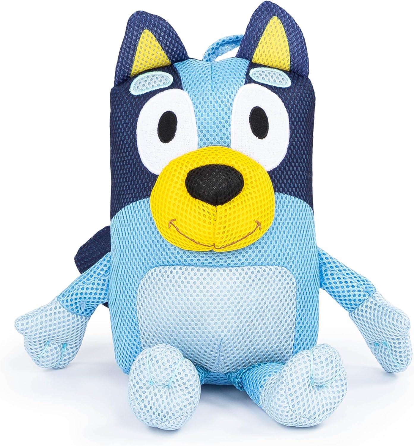 imageJay Franco Bluey amp Friends Bath Towel amp Bath Buddy Set Kids Bathtub Accessories Includes 25 x 50 Inch Microfiber Towel amp 13 Inch Bluey Water Play BuddyBlue Bluey