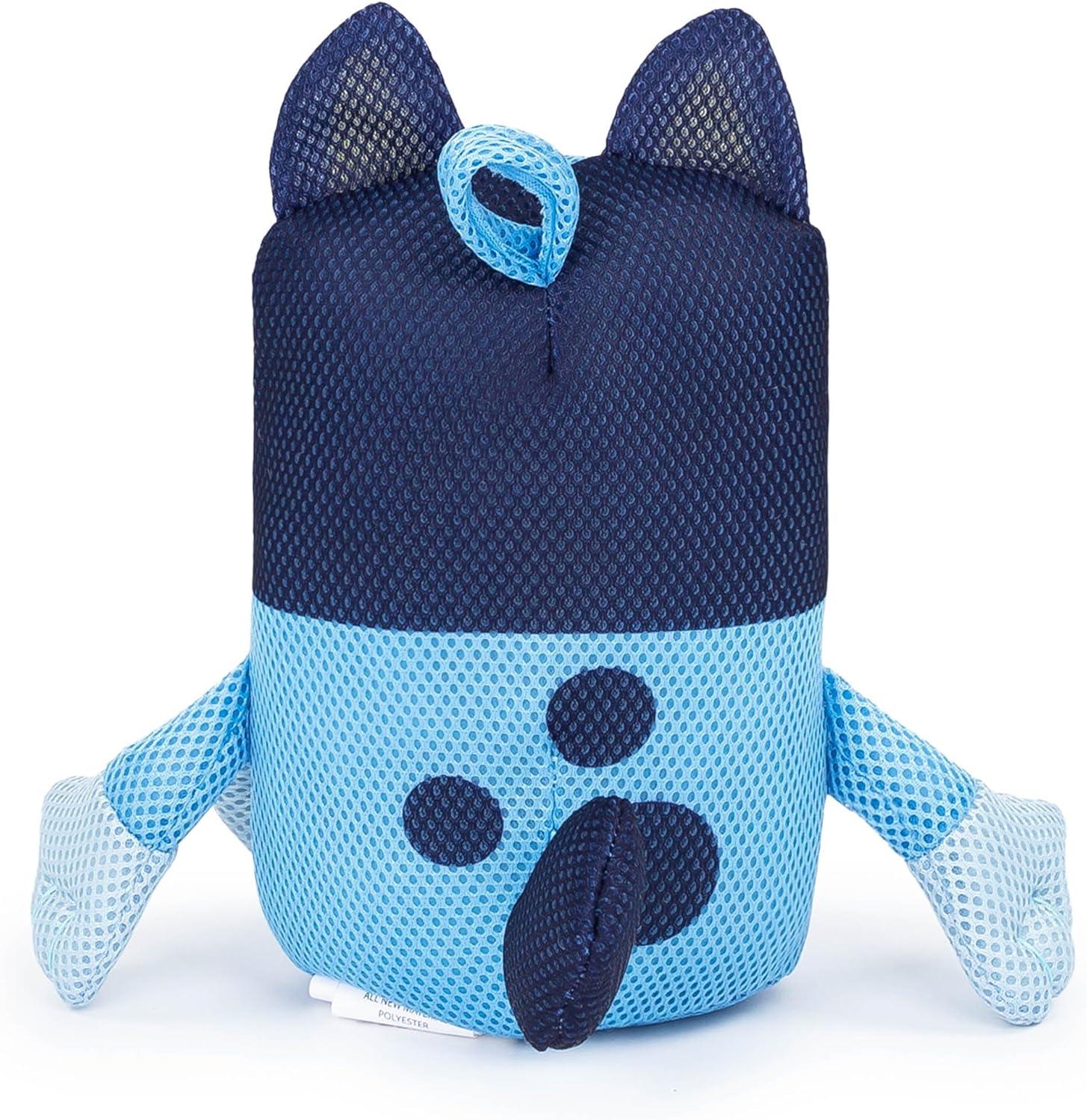 imageJay Franco Bluey amp Friends Bath Towel amp Bath Buddy Set Kids Bathtub Accessories Includes 25 x 50 Inch Microfiber Towel amp 13 Inch Bluey Water Play BuddyBlue Bluey