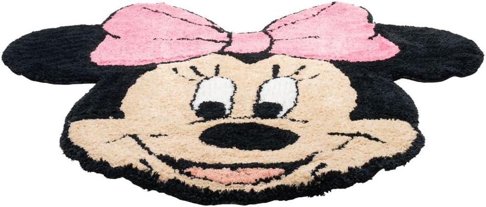 imageJay Franco Disney Lilo and Stitch Plush Blue Fluffy Accent Rug 4 x 2 ft Area Rug for Kids Bedroom or Living Room DecorMulti Minnie Mouse