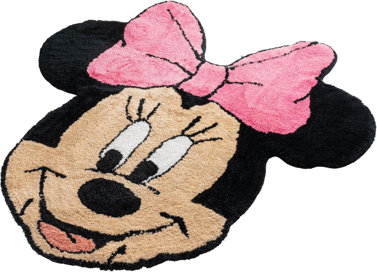 imageJay Franco Disney Lilo and Stitch Plush Blue Fluffy Accent Rug 4 x 2 ft Area Rug for Kids Bedroom or Living Room DecorMulti Minnie Mouse