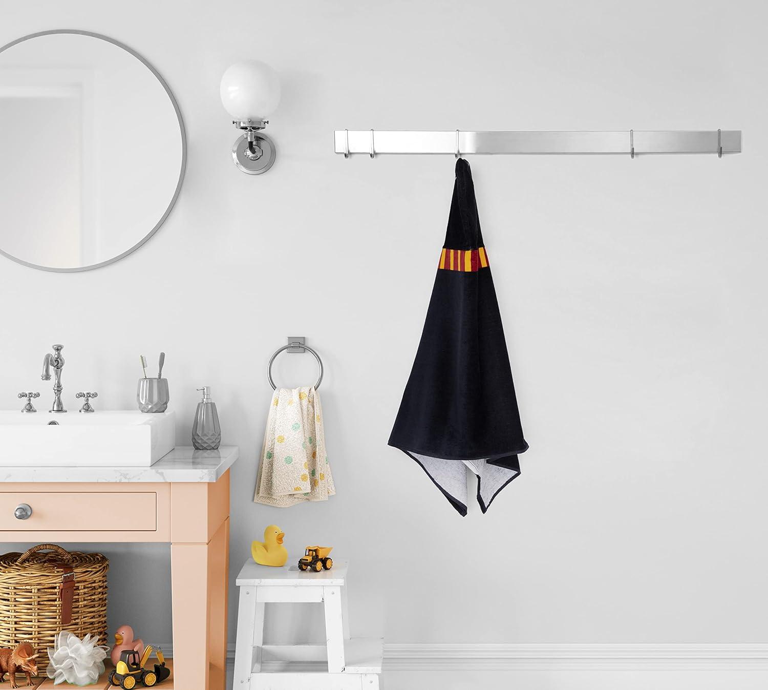 imageJay Franco Kids Hooded Towel 22 x 51 Super Soft Bath Wrap with 3D Hood Beach Pool amp Travel Official Licensed Product Blue BlueyBlack Harry Potter