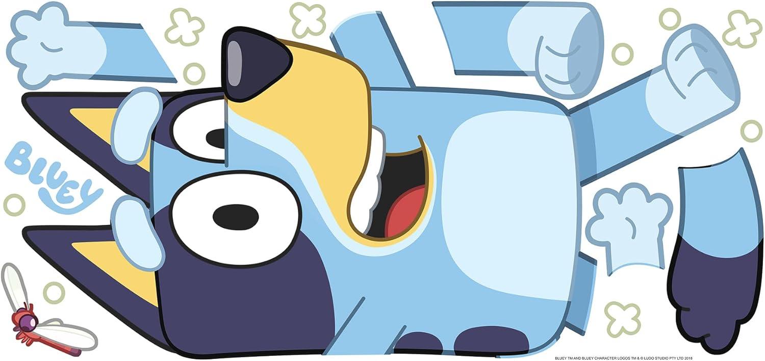 imageRoomMates Bluey and Bingo Character Blue Peel and Stick Wall Decals RMDM5560Bluey