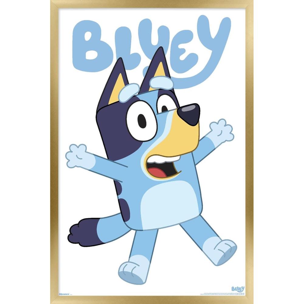 imageBluey Bluey Feature Series Wall Poster 19L x 13W Premium Unframed VersionGold Framed Version