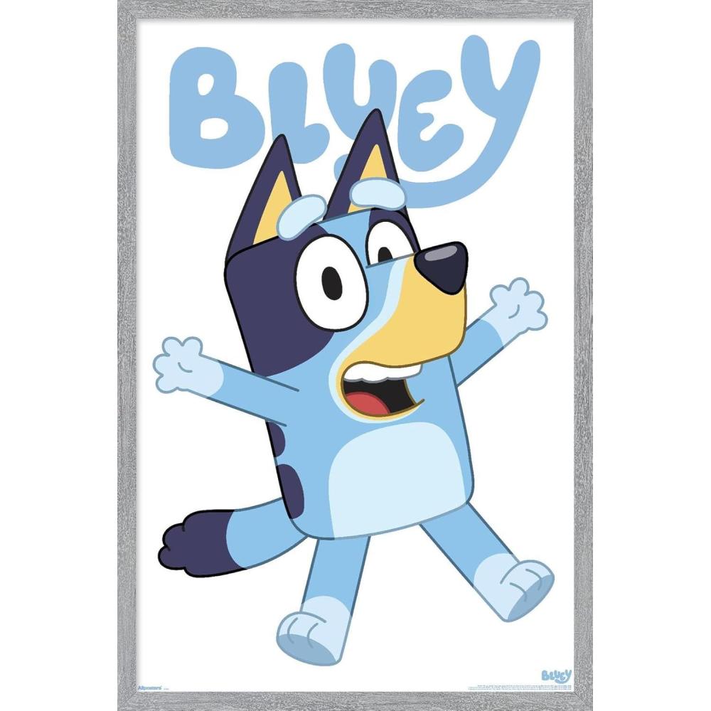 imageBluey Bluey Feature Series Wall Poster 19L x 13W Premium Unframed VersionGray Framed Version