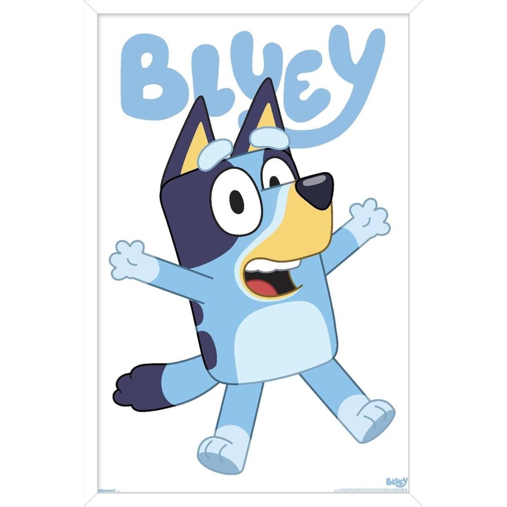 imageBluey Bluey Feature Series Wall Poster 19L x 13W Premium Unframed VersionWhite Framed Version