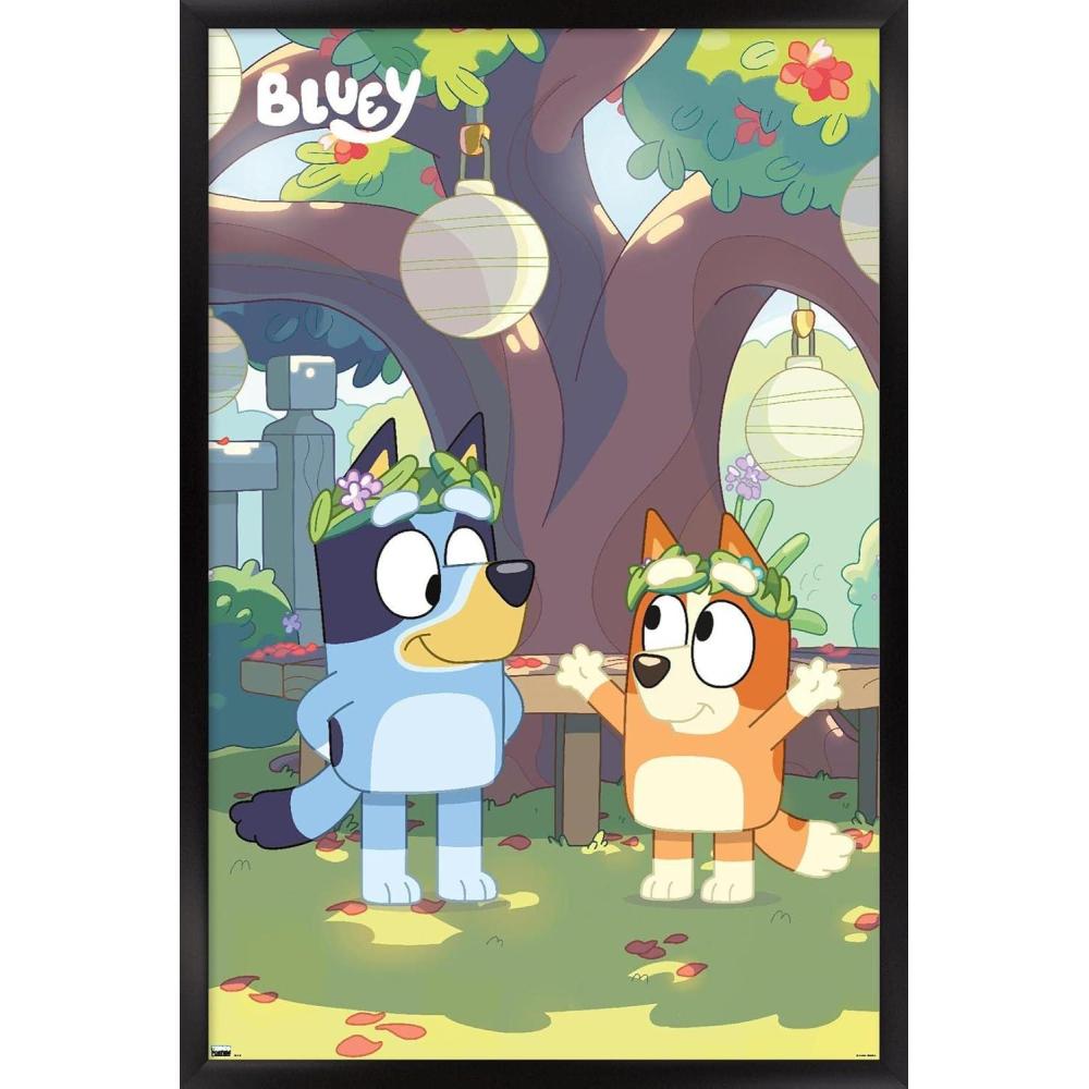 imageBluey  Duo Wall Poster 19L x 13W Premium Unframed VersionBlack Framed Version