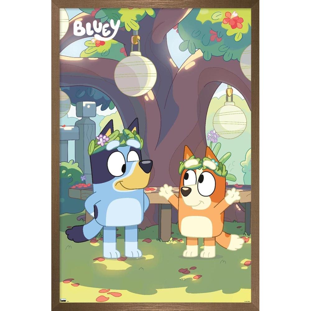 imageBluey  Duo Wall Poster 19L x 13W Premium Unframed VersionBronze Framed Version