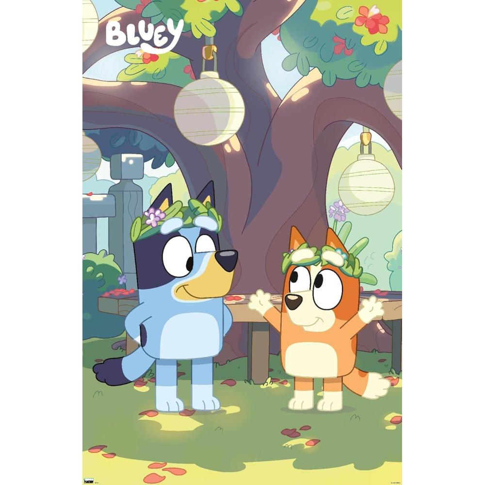 imageBluey  Duo Wall Poster 19L x 13W Premium Unframed VersionPremium Unframed Version