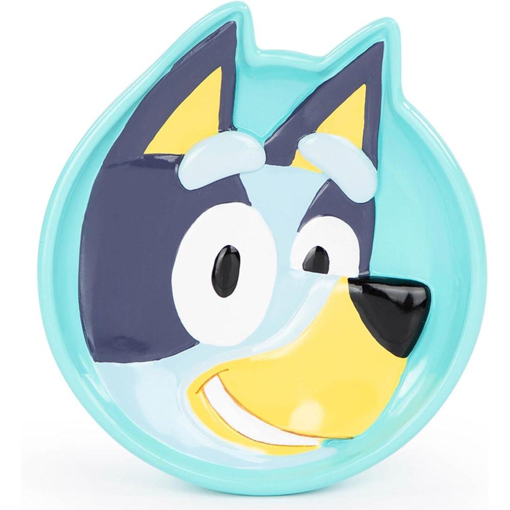 imageJay Franco Bluey Soap Dish  Blue Resin Sponge HolderBar Soap Holder  Kids Bathroom TrayBlue  Bluey