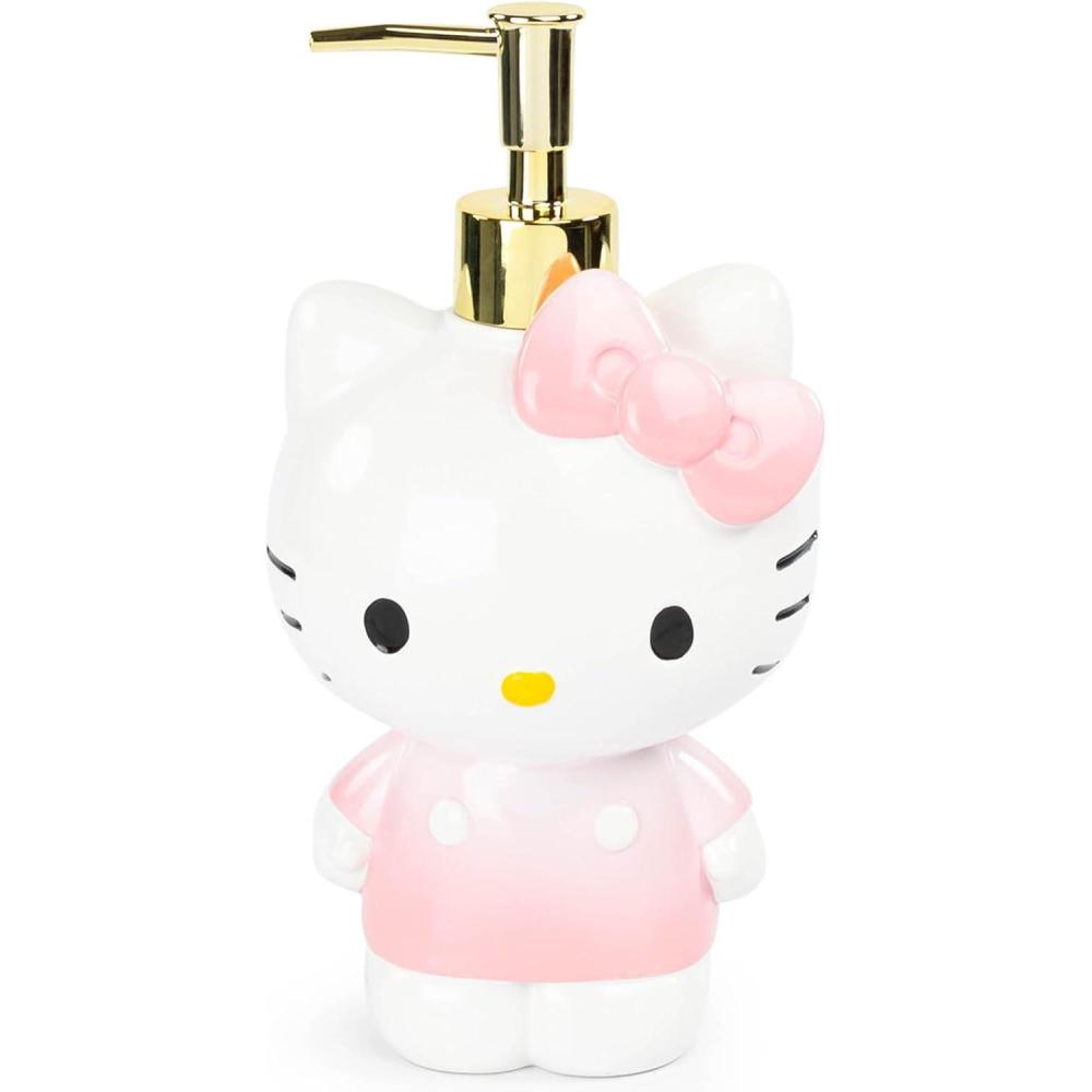 imageJay Franco Bluey Soap Dispenser Blue Kids Bathroom Accessory Resin Lotion PumpPink Hello Kitty