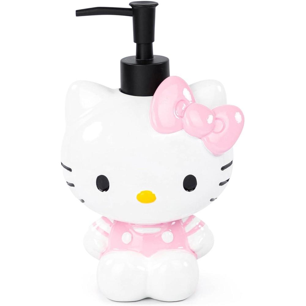 imageJay Franco Bluey Soap Dispenser  Blue Kids Bathroom Accessory  Resin Lotion PumpWhite  Hello Kitty