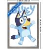Bluey – Bluey Feature Series Wall Poster, 22.4L” x 14.7W”, Barnwood Framed Version(Barnwood Framed Version)