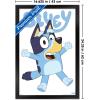 Bluey – Bluey Feature Series Wall Poster, 22.4L” x 14.7W”, Barnwood Framed Version(Black Framed Version)