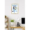 Bluey – Bluey Feature Series Wall Poster, 22.4L” x 14.7W”, Barnwood Framed Version(Gold Framed Version)