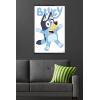 Bluey – Bluey Feature Series Wall Poster, 22.4L” x 14.7W”, Barnwood Framed Version(Premium Poster & Clip Bundle)