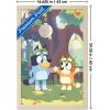 Bluey – Duo Wall Poster, 19L” x 13W”, Premium Unframed Version(Blonde Framed Version)