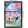 Bluey – Walking Wall Poster, 22.4L” x 14.7W”, Premium Unframed Version(Black Framed Version)