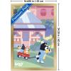 Bluey – Walking Wall Poster, 22.4L” x 14.7W”, Premium Unframed Version(Gold Framed Version)