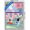 Bluey – Walking Wall Poster, 22.4L” x 14.7W”, Premium Unframed Version(Gray Framed Version)