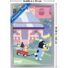 Bluey – Walking Wall Poster, 22.4L” x 14.7W”, Premium Unframed Version(Silver Framed Version)