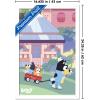 Bluey – Walking Wall Poster, 22.4L” x 14.7W”, Premium Unframed Version(White Framed Version)