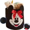 Bluey Figural Rope Storage Basket,10″ H x 10″ W, Decorative and Functional Organizer for Kids Room or Nursery(Minnie Mouse)