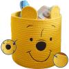 Bluey Figural Rope Storage Basket,10″ H x 10″ W, Decorative and Functional Organizer for Kids Room or Nursery(Winnie the Pooh)