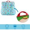 Bluey & Chloe Kids Micromink Bean Bag Sofa Chair,Soft Padded Toddler Seat with Piping & Carry Handle,Cozy Lounge Chair for Ages 3+,Blue(Cocomelon)