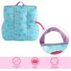 Bluey & Chloe Kids Micromink Bean Bag Sofa Chair,Soft Padded Toddler Seat with Piping & Carry Handle,Cozy Lounge Chair for Ages 3+,Blue(Little Mermaid)