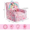 Bluey & Chloe Kids Micromink Bean Bag Sofa Chair,Soft Padded Toddler Seat with Piping & Carry Handle,Cozy Lounge Chair for Ages 3+,Blue(Minnie)