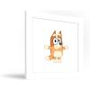 Gallery Pops Bluey – Bingo Wall Art, White Framed Version, 12” x 12”(White Framed Version)