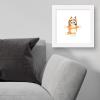 Gallery Pops Bluey – Bingo Wall Art, White Framed Version, 12” x 12”(White Framed Version)