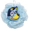 Jay Franco Bluey 3 Piece Spa & Bath Set – Includes Towel Wrap, Loofah & Spa Headband – Kids Bath & Shower Accessories(Blue – Bluey)