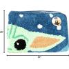 Jay Franco Bluey Kids Bath Rug – Soft, Non-Slip, Machine Washable, Blue Bathroom Mat 20 x 30(Blue – Mandalorian)